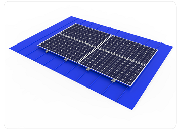 칼라 강판 지붕형 태양광 무궤도 설치 시스템